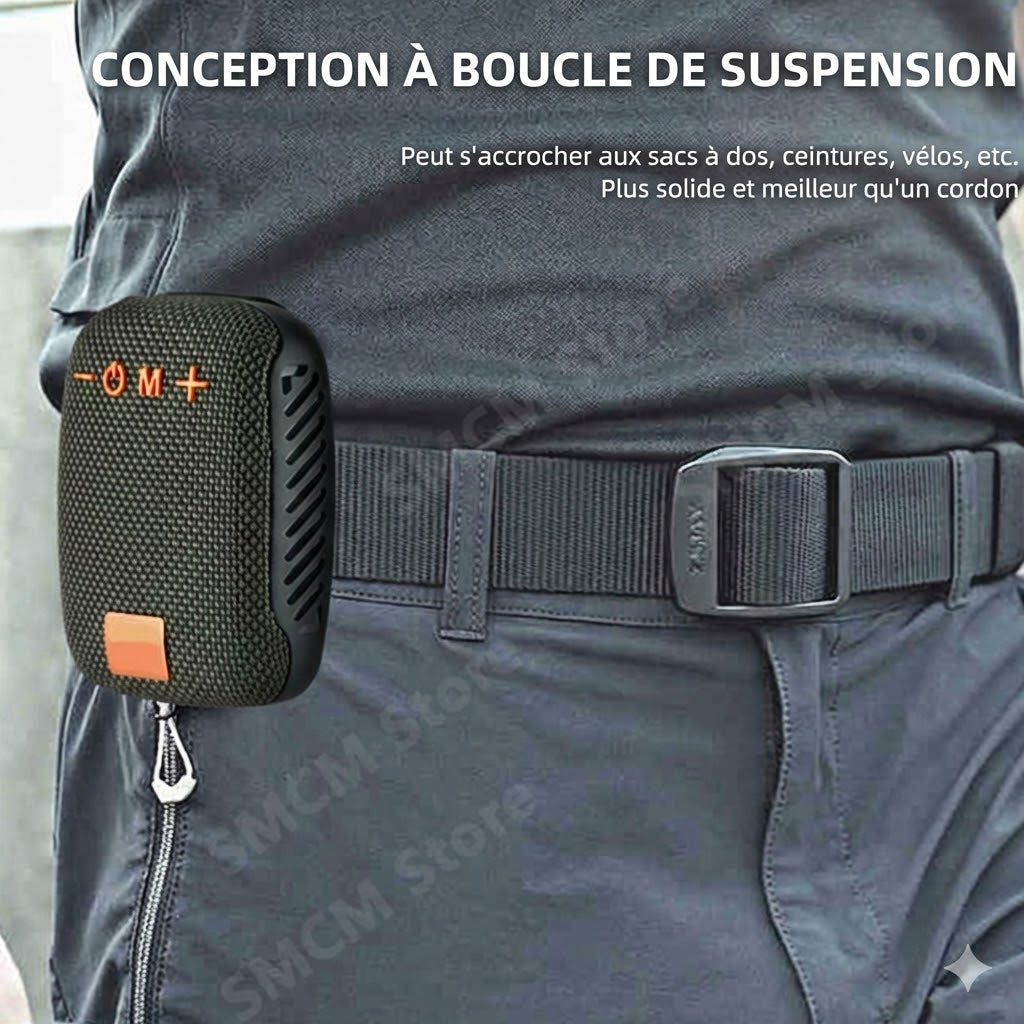 Enceinte Bluetooth pour Vélo – Haut-parleur étanche avec support robuste (Anti-choc & Mains libres)