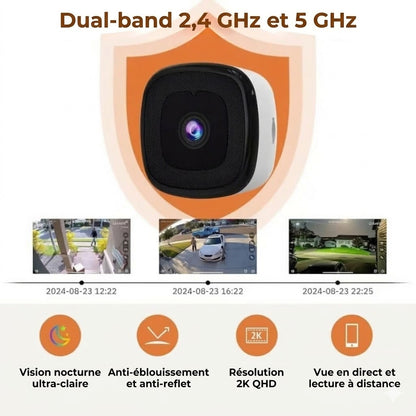 [2K Ultra HD] Caméra de surveillance WiFi intelligente