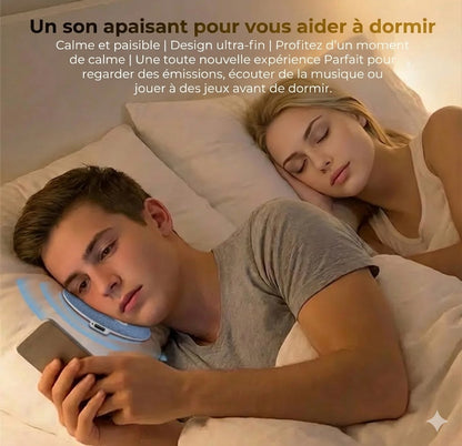 Écouteurs de Sommeil Bluetooth Ultra-plats (11mm) – Idéal pour dormir sur le côté – Casque de sommeil sans fil