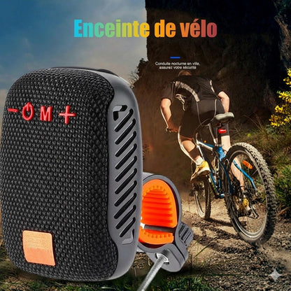 Enceinte Bluetooth pour Vélo – Haut-parleur étanche avec support robuste (Anti-choc & Mains libres)