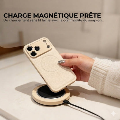 Coque MagSafe pour iPhone [12-17] – Finition Mate de Luxe – Anti-traces de doigts & Revêtement Oléophobe