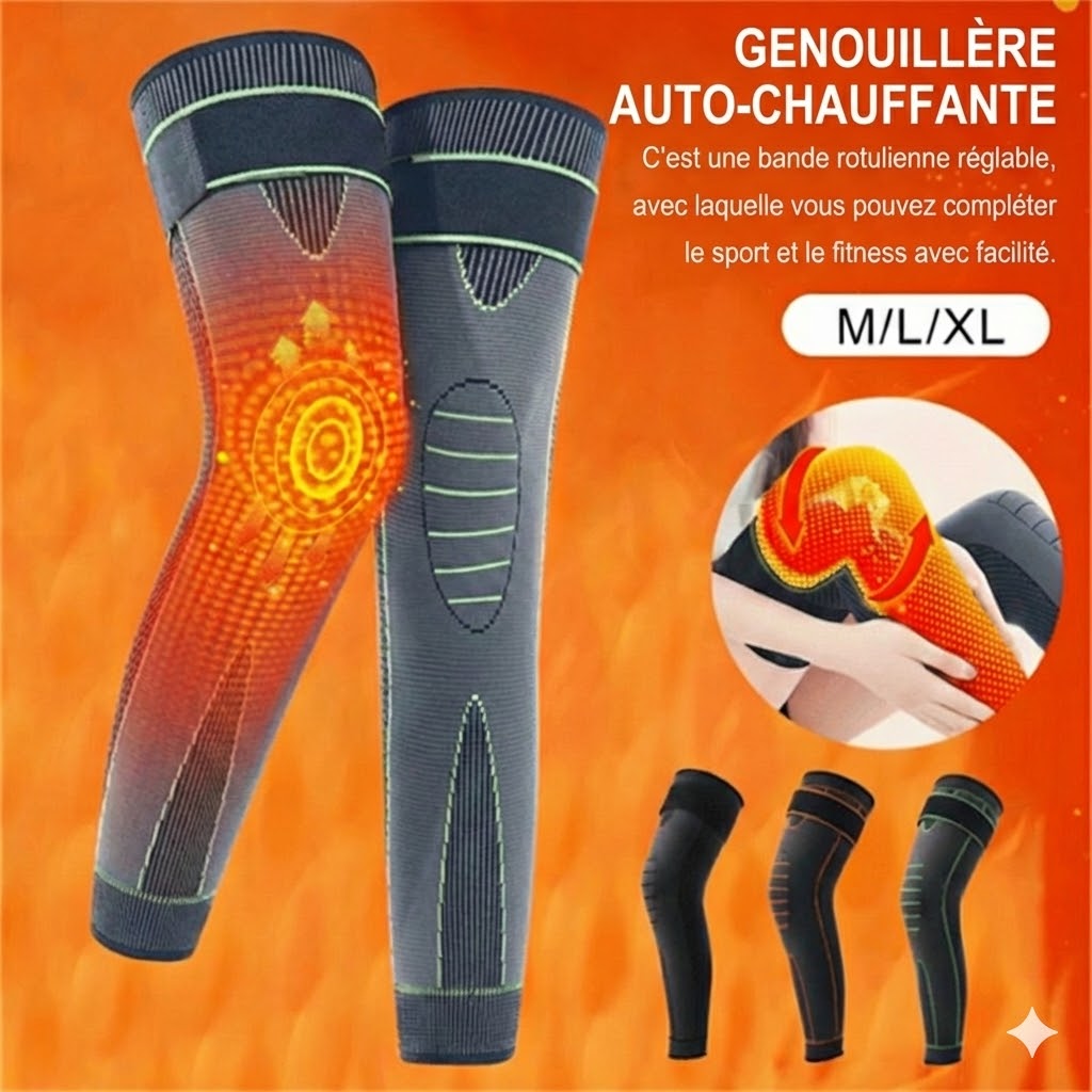 Genouillère auto-chauffante (Lot de 2)