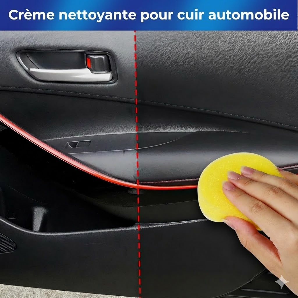 Baume premium pour cuir - Nettoyant, revitalisant et protecteur 3-en-1