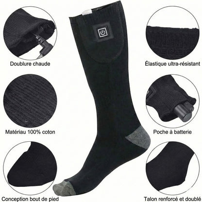 Chaussettes Chauffantes Rechargeables