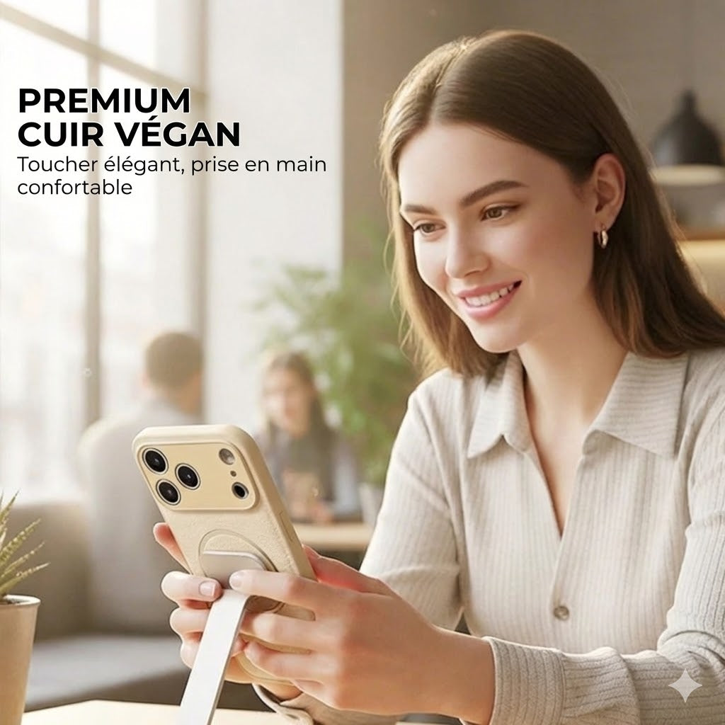 Coque MagSafe pour iPhone [12-17] – Finition Mate de Luxe – Anti-traces de doigts & Revêtement Oléophobe