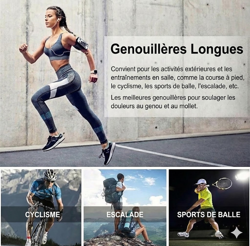 Genouillère auto-chauffante (Lot de 2)