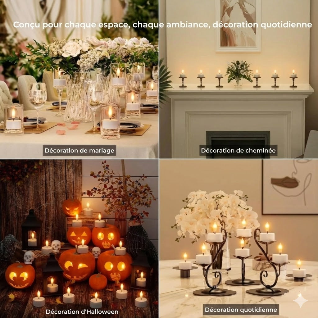 Bougies LED Rechargeables avec Télécommande