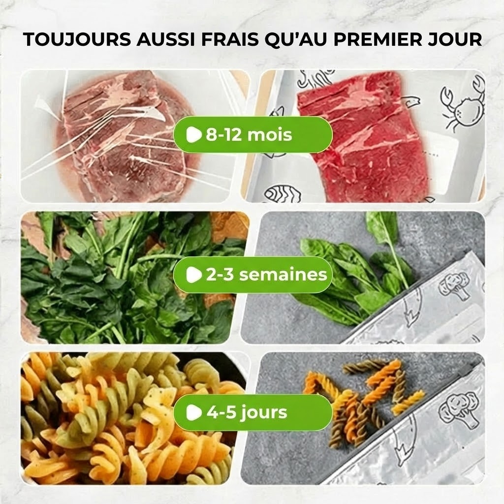 [Lot de 30] Sachets de rangement refermables en aluminium réutilisables