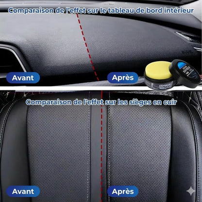 Baume premium pour cuir - Nettoyant, revitalisant et protecteur 3-en-1