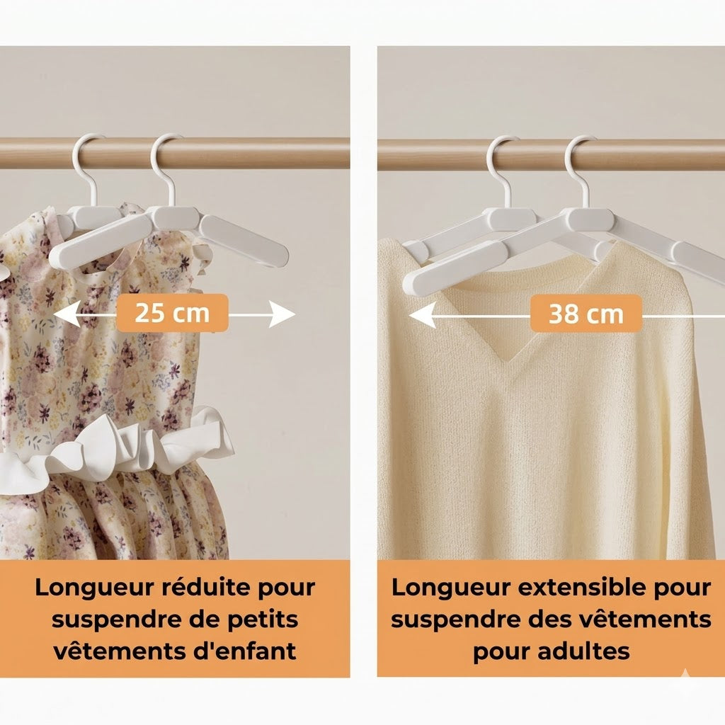 Étendoir à linge télescopique extensible