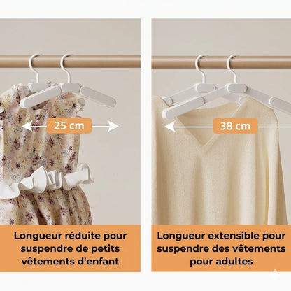 Étendoir à linge télescopique extensible