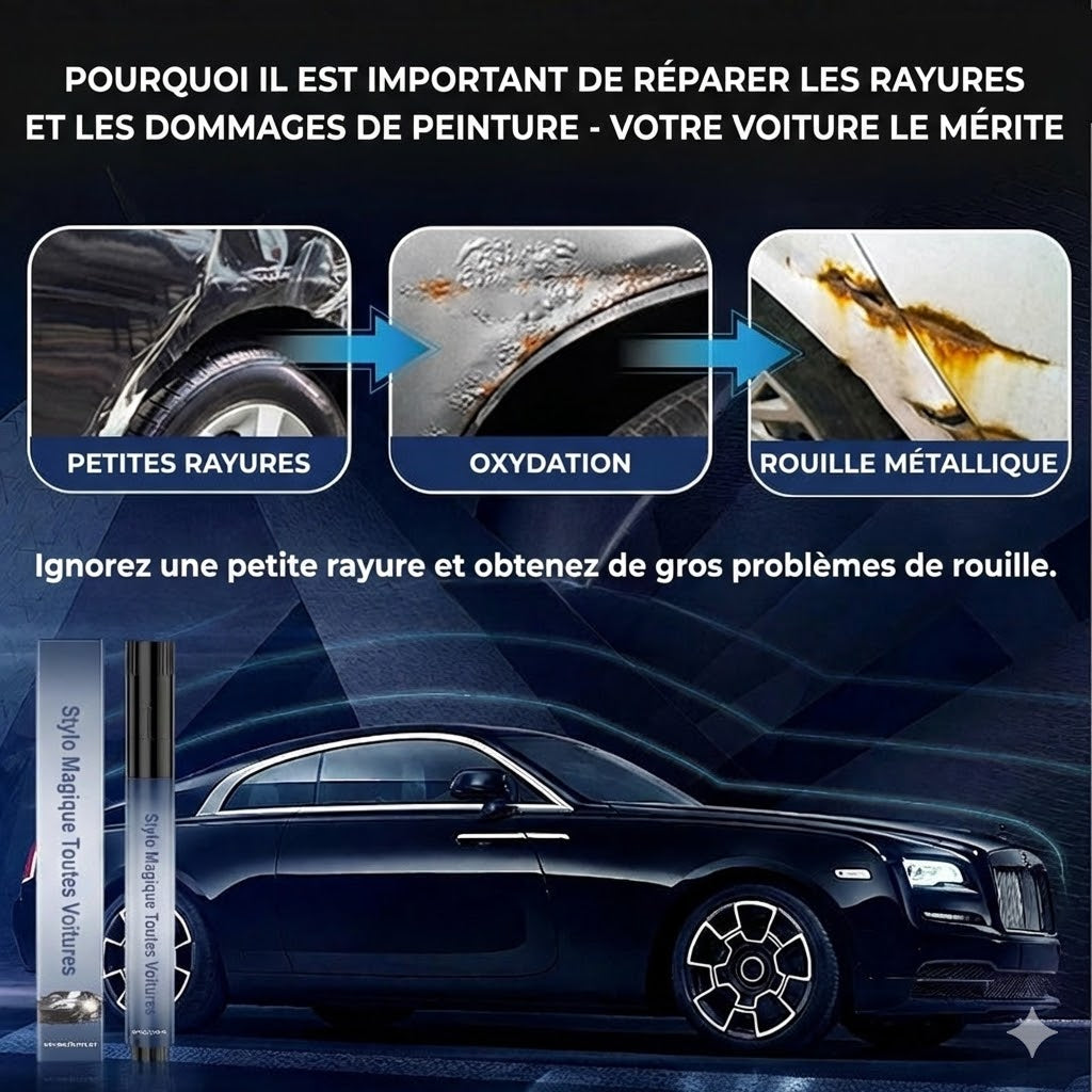 Efface-Rayures Voiture - Stylo de Retouche Universel