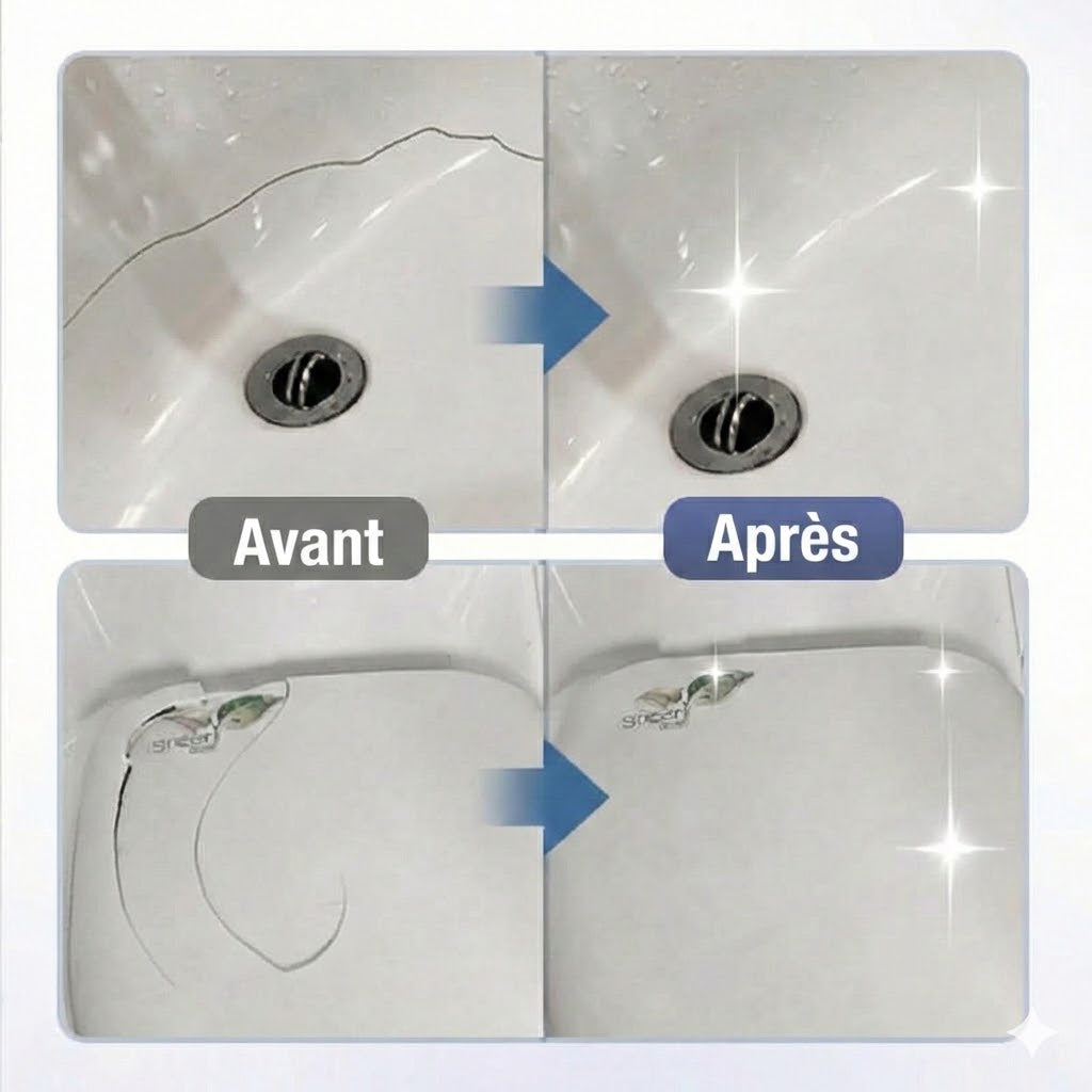 Colle Porcelaine & Céramique Transparente – Colle de réparation résistante à l'eau pour vaisselle et vases