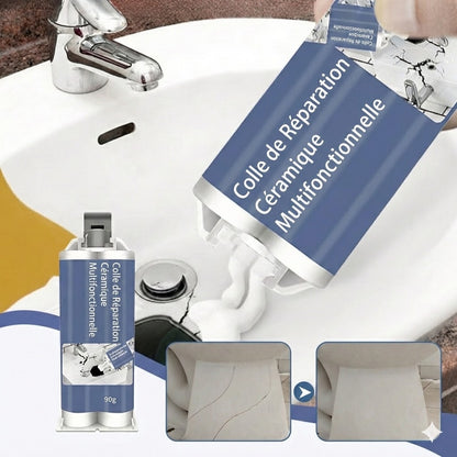 Colle Porcelaine & Céramique Transparente – Colle de réparation résistante à l'eau pour vaisselle et vases