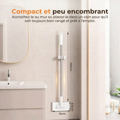 Kit balai serpillère à pince avec mécanisme d'essorage