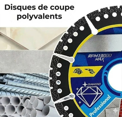 [Lot de 4] Disques diamantés universels