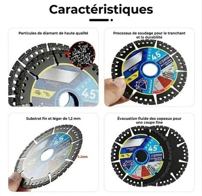 [Lot de 4] Disques diamantés universels