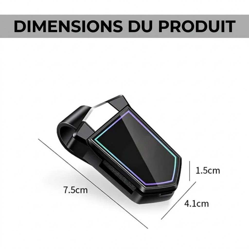 Support de lunettes magnétique de luxe pour voiture