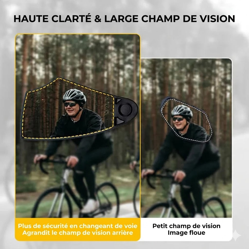 Rétroviseur de guidon de vélo réglable - Vue à 360 degrés