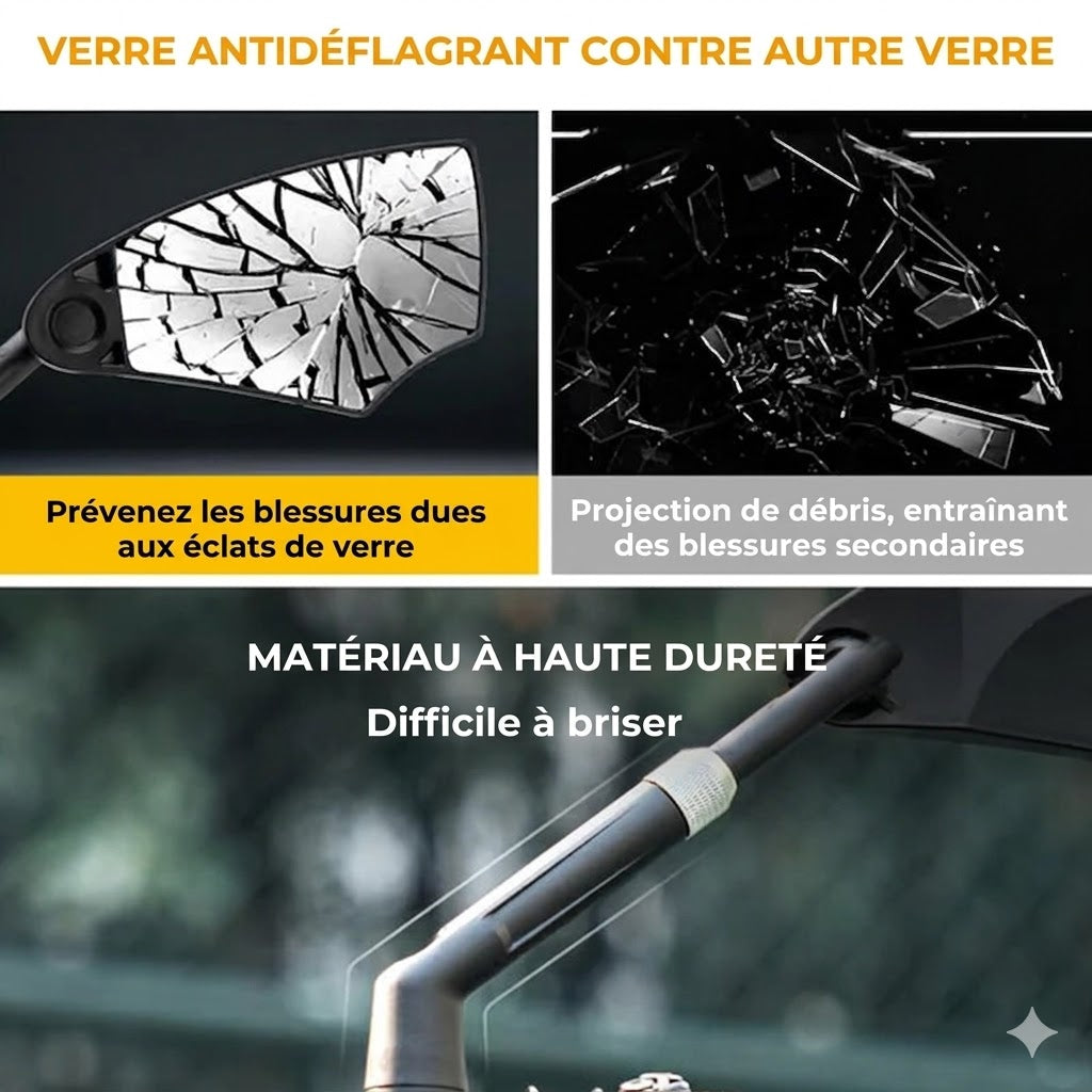 Rétroviseur de guidon de vélo réglable - Vue à 360 degrés