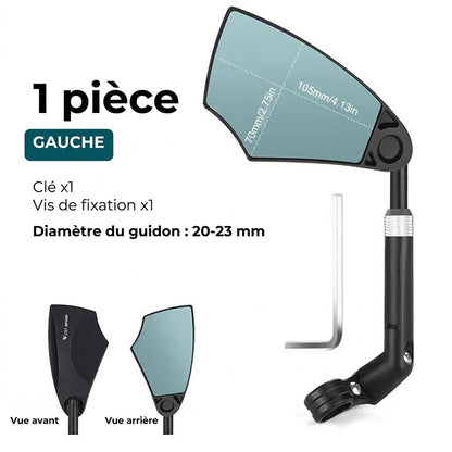 Rétroviseur de guidon de vélo réglable - Vue à 360 degrés