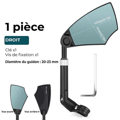Rétroviseur de guidon de vélo réglable - Vue à 360 degrés