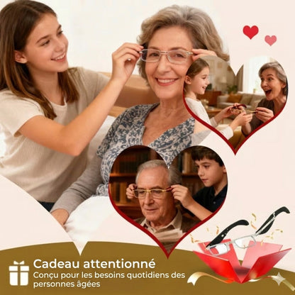 Lunettes de Lecture et d'Ordinateur Pliables - Filtre Anti-Lumière Bleue - Étui Inclus