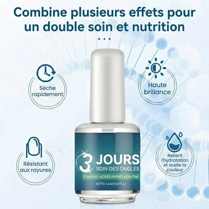 Huile à Ongles Séchage Rapide – Finition Haute Brillance – Huile Nourrissante Cuticules – Qualité Salon