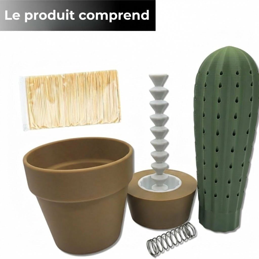 Distributeur automatique de cure-dents - Design Cactus