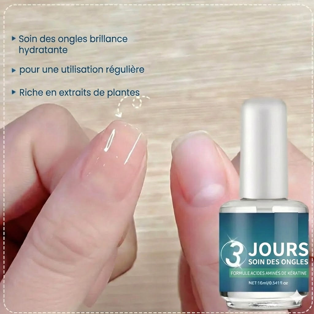 Huile à Ongles Séchage Rapide – Finition Haute Brillance – Huile Nourrissante Cuticules – Qualité Salon