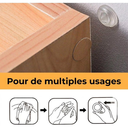 Protecteurs de meubles en silicone transparent (24 pcs)