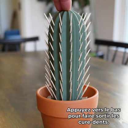 Distributeur automatique de cure-dents - Design Cactus