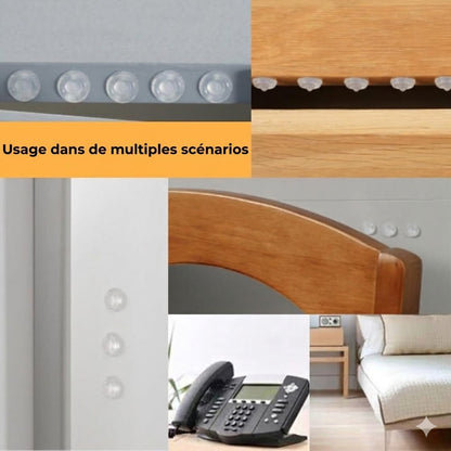 Protecteurs de meubles en silicone transparent (24 pcs)