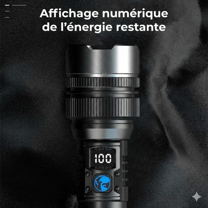 Lampe Torche Tactique avec Fonction Powerbank