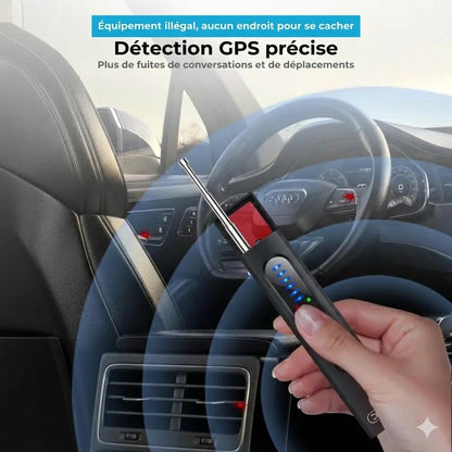 Détecteur de caméras cachées, détecteur de traceur GPS et scanner de signaux RF