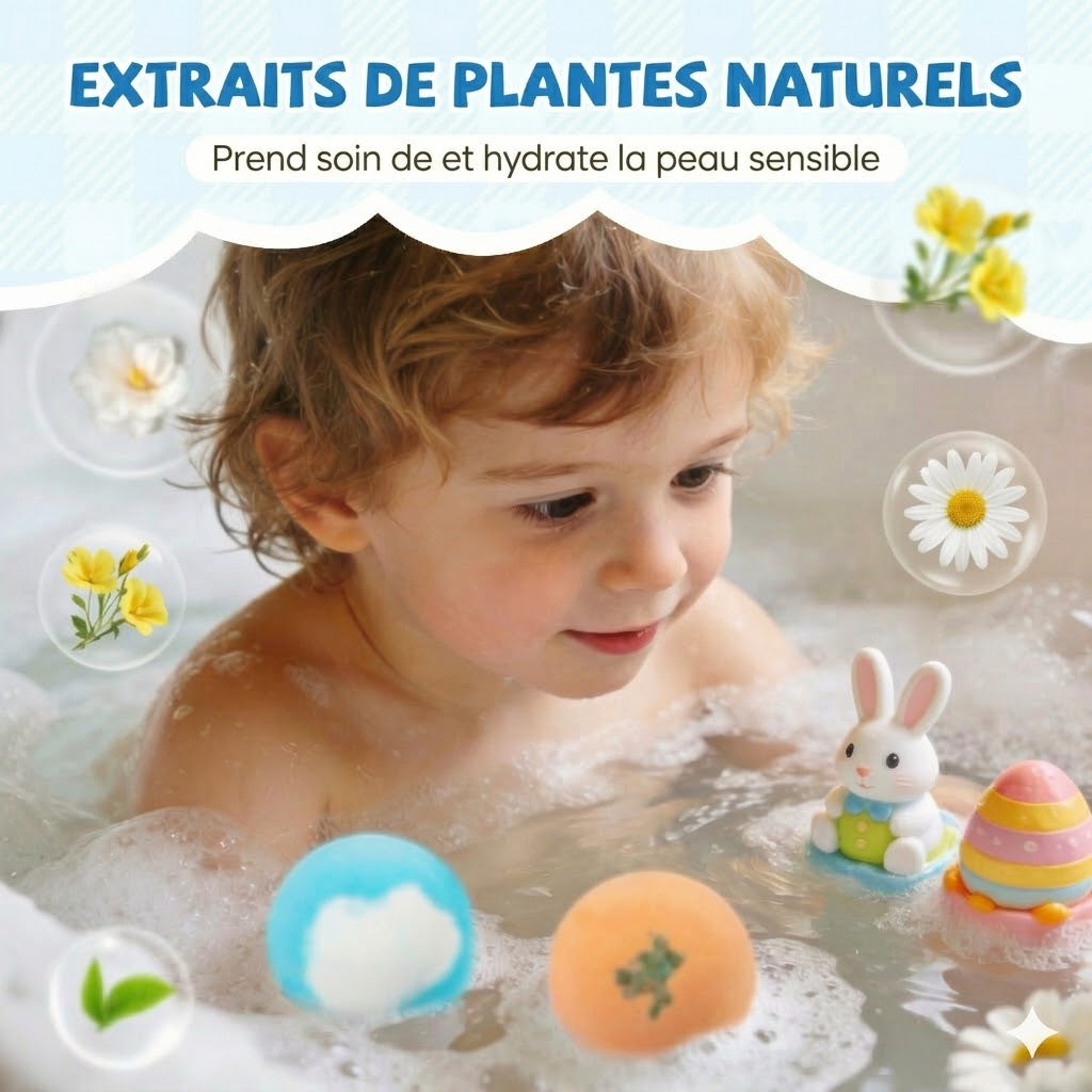 [Lot de 12] Bombes de bain magiques avec surprise - Jouets d'animaux marins à l'intérieur