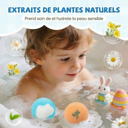 [Lot de 12] Bombes de bain magiques avec surprise - Jouets d'animaux marins à l'intérieur