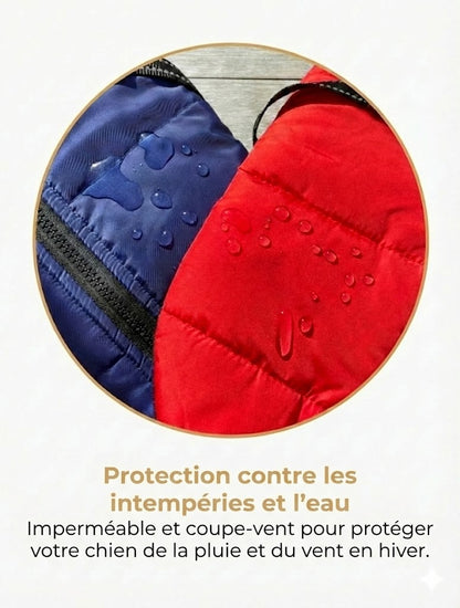 DoggyKings™ Manteau pour Chien avec Harnais Intégré - Imperméable et Chaud (Design 3-en-1)