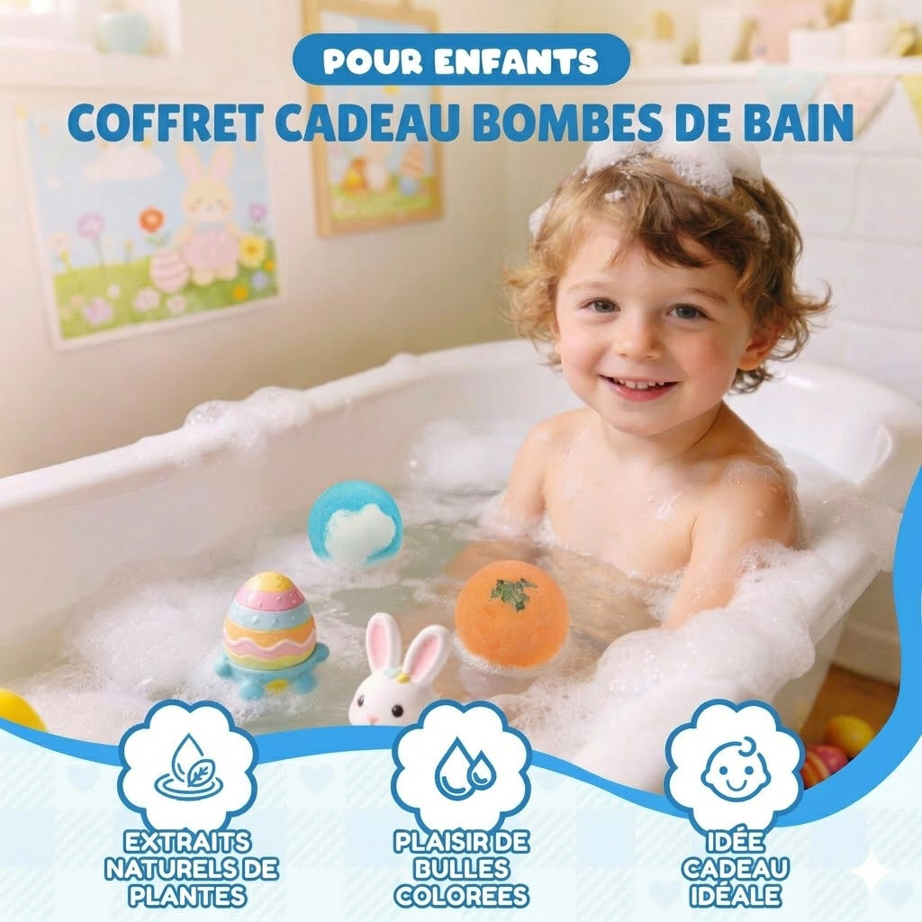 [Lot de 12] Bombes de bain magiques avec surprise - Jouets d'animaux marins à l'intérieur