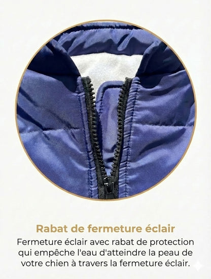 DoggyKings™ Manteau pour Chien avec Harnais Intégré - Imperméable et Chaud (Design 3-en-1)