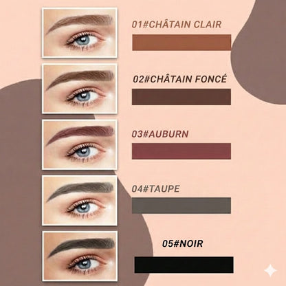 Stylo Sourcils Microblading – Crayon à sourcils imperméable avec pointe micro-fourchette (Effet naturel)