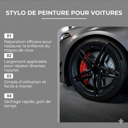 Stylo de réparation de rayures pour jantes - Lot de 3