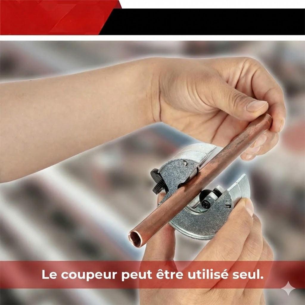 Lot de 3 Coupe-tubes avec Mécanisme à Cliquet