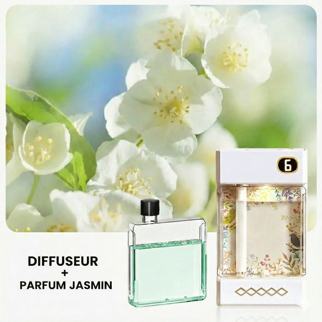 Diffuseur d'Aromathérapie Sans Fil – Rechargeable par USB – Nébuliseur avec Éclairage LED