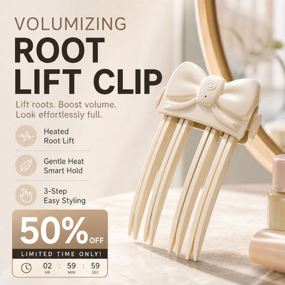 📢📢 50% DE RÉDUCTION !! ⏰ Pince chauffante sans fil pour racines – Volume digne d'un salon, idéal pour cheveux fins et plats