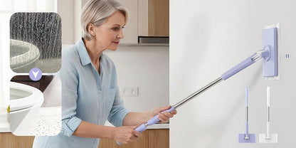 Mini Serpillière à Main - inclut 6 Lingettes Nettoyantes Magiques