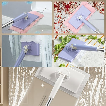 Mini Serpillière à Main - inclut 6 Lingettes Nettoyantes Magiques