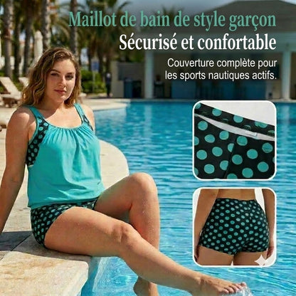 Bikini deux pièces à pois pour femmes