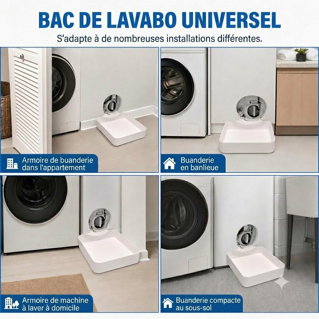 Bac de récupération pour lave-linge / Bac d'égouttement pour machine à laver