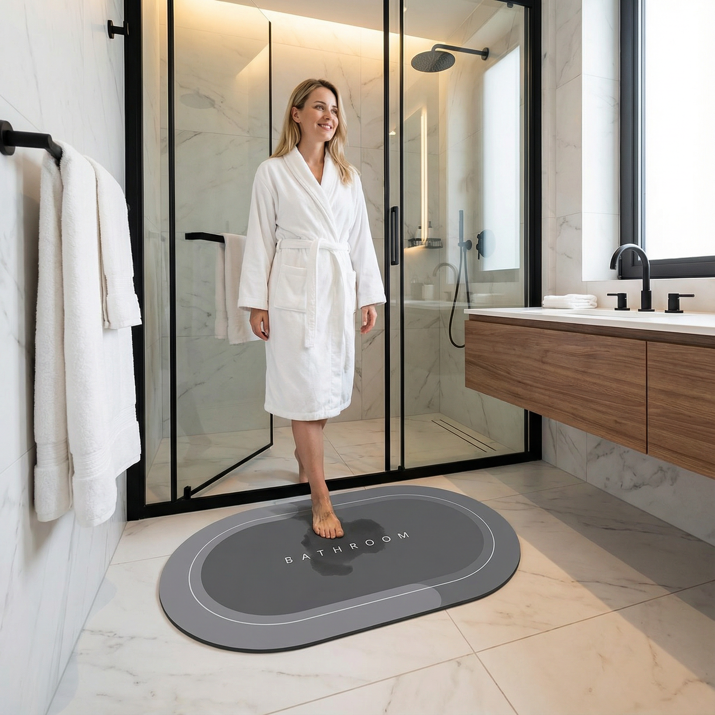 Tapis de bain à séchage rapide